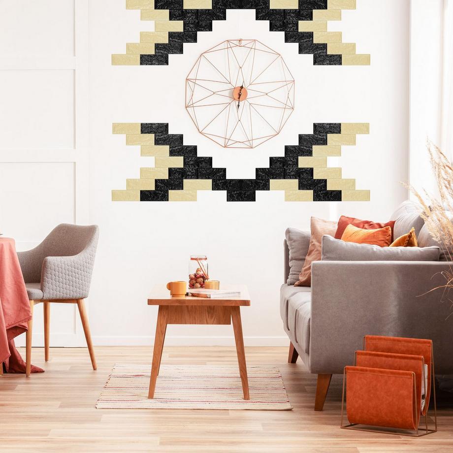 B2X  Wandtattoo-Set Ziegel, selbstklebend 