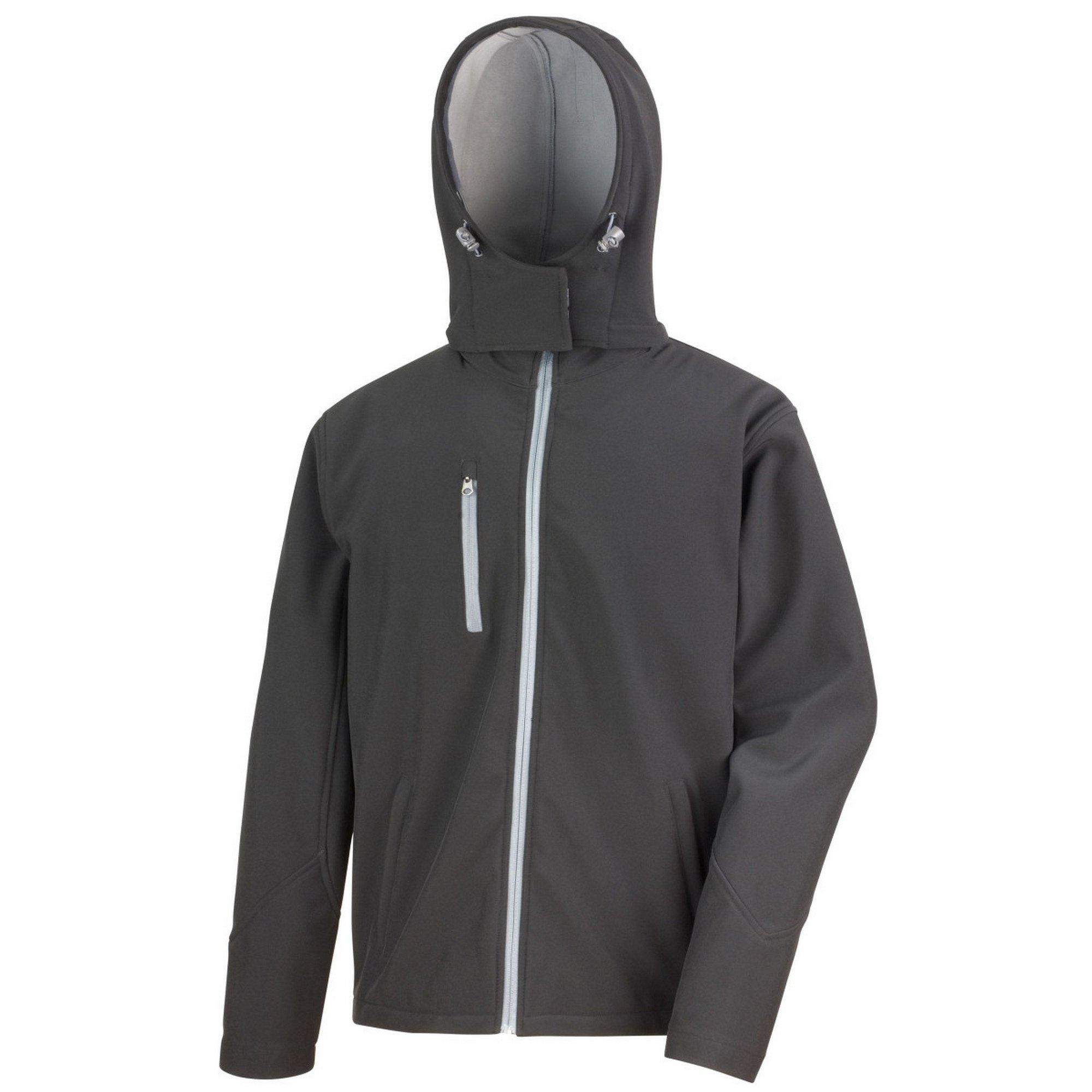 Image of Core Softshell Jacke Lite Mit Kapuze Herren Schwarz XXL
