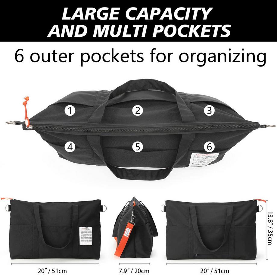 Only-bags.store Reise Duffel Bag Wasserdichte Sport Übernachtung Handgepäck Tasche  