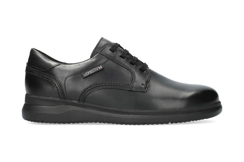 Image of Almeric - Leder Schnürschuh Unisex Schwarz 40