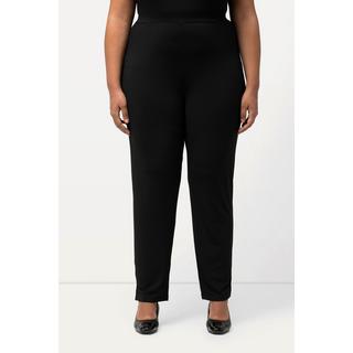 Ulla Popken  Pantaloni in jersey con cintura elastica nero 