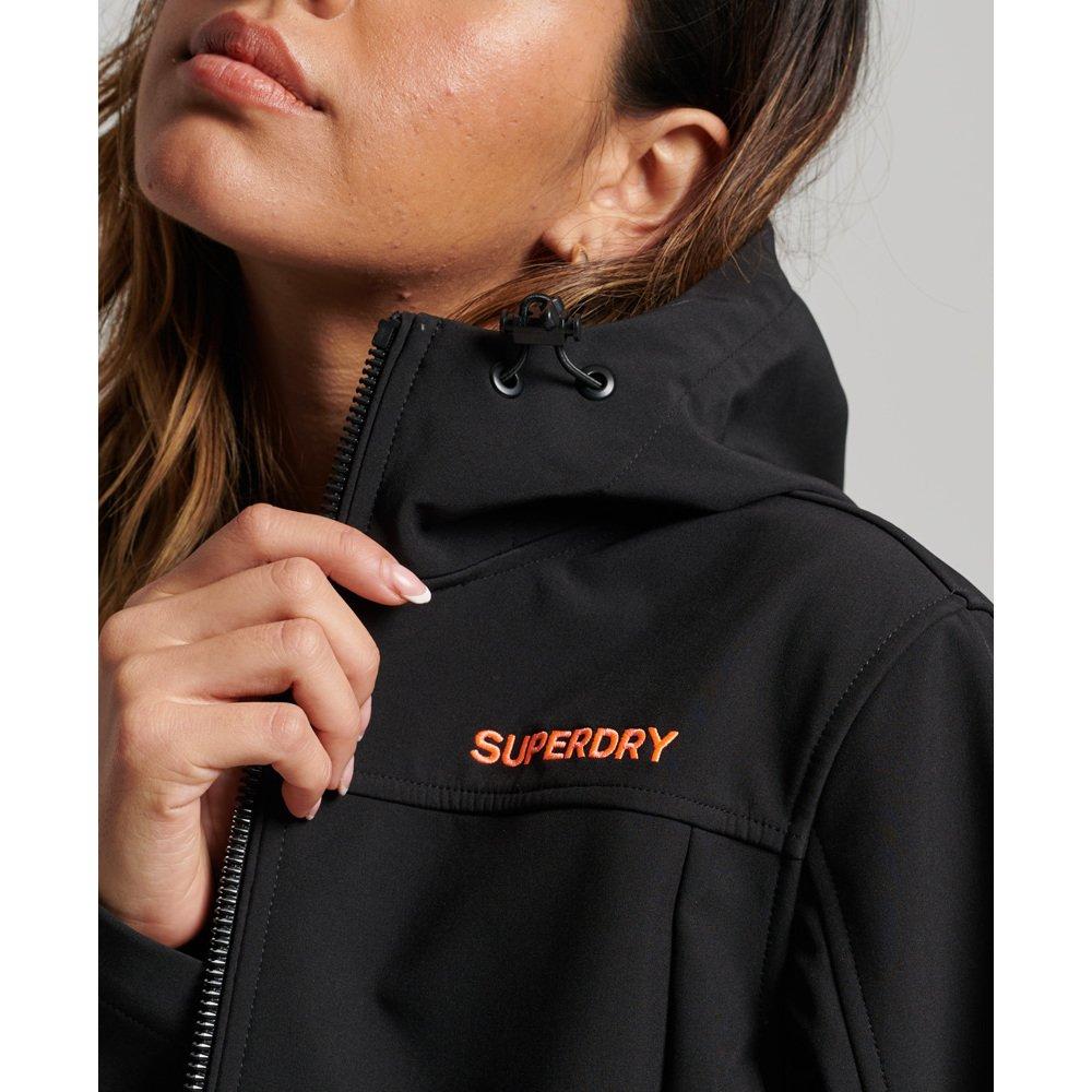 Superdry  veste imperméable à capuche softshell code trekker 