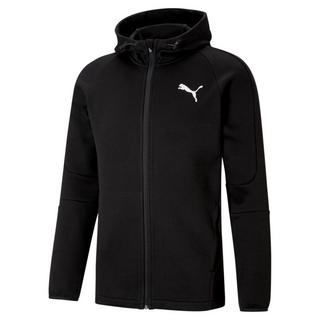 PUMA  felpa con cappuccio e zip intera pua evostripe core 