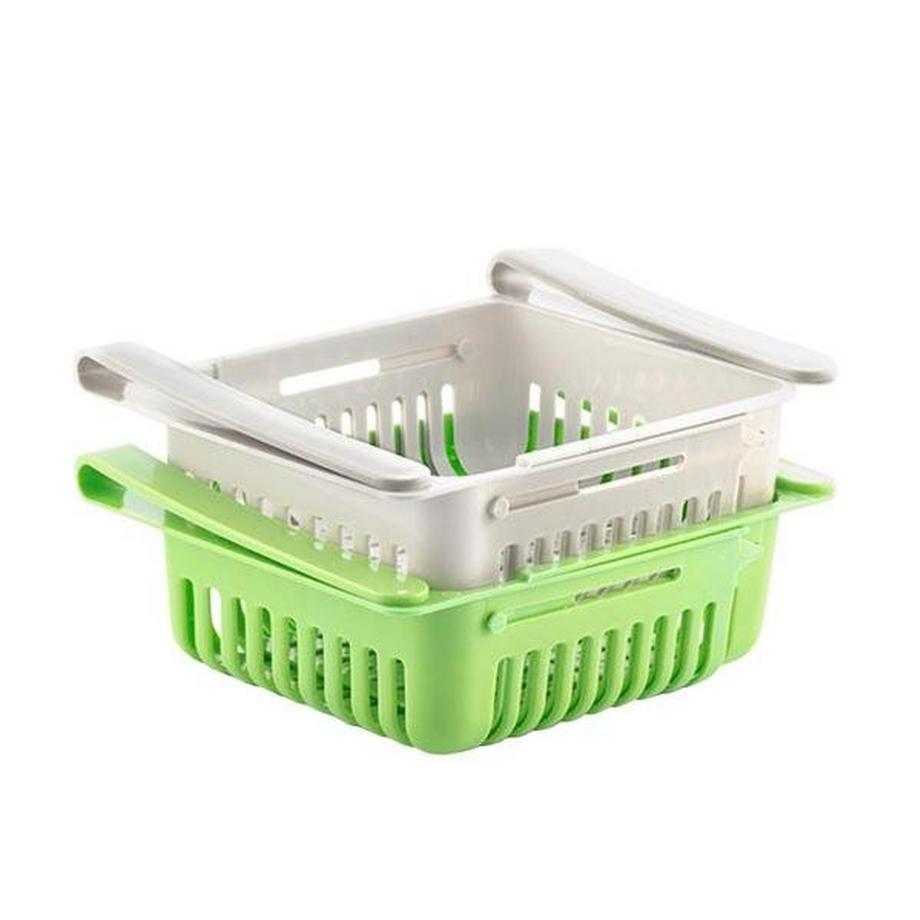 InnovaGoods 2x verstellbare Kühlschrankschubladen  