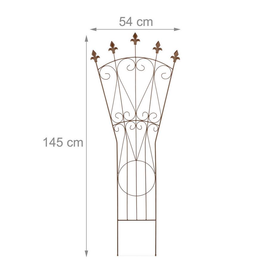 Northix Set di tralicci in metallo per piante rampicanti  