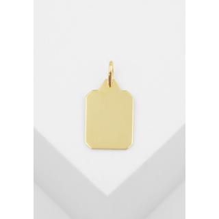 MUAU Schmuck  Pendentif ange gardien or jaune 750, 17x10mm 