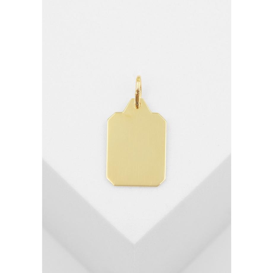 MUAU Schmuck  Anhänger Schutzengel Gelbgold 750, 17x10mm 