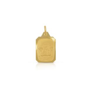 MUAU Schmuck  Pendentif ange gardien or jaune 750, 17x10mm 