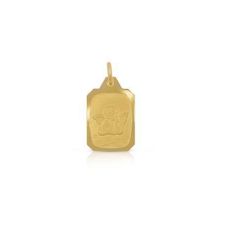 MUAU Schmuck  Pendentif ange gardien or jaune 750, 17x10mm 