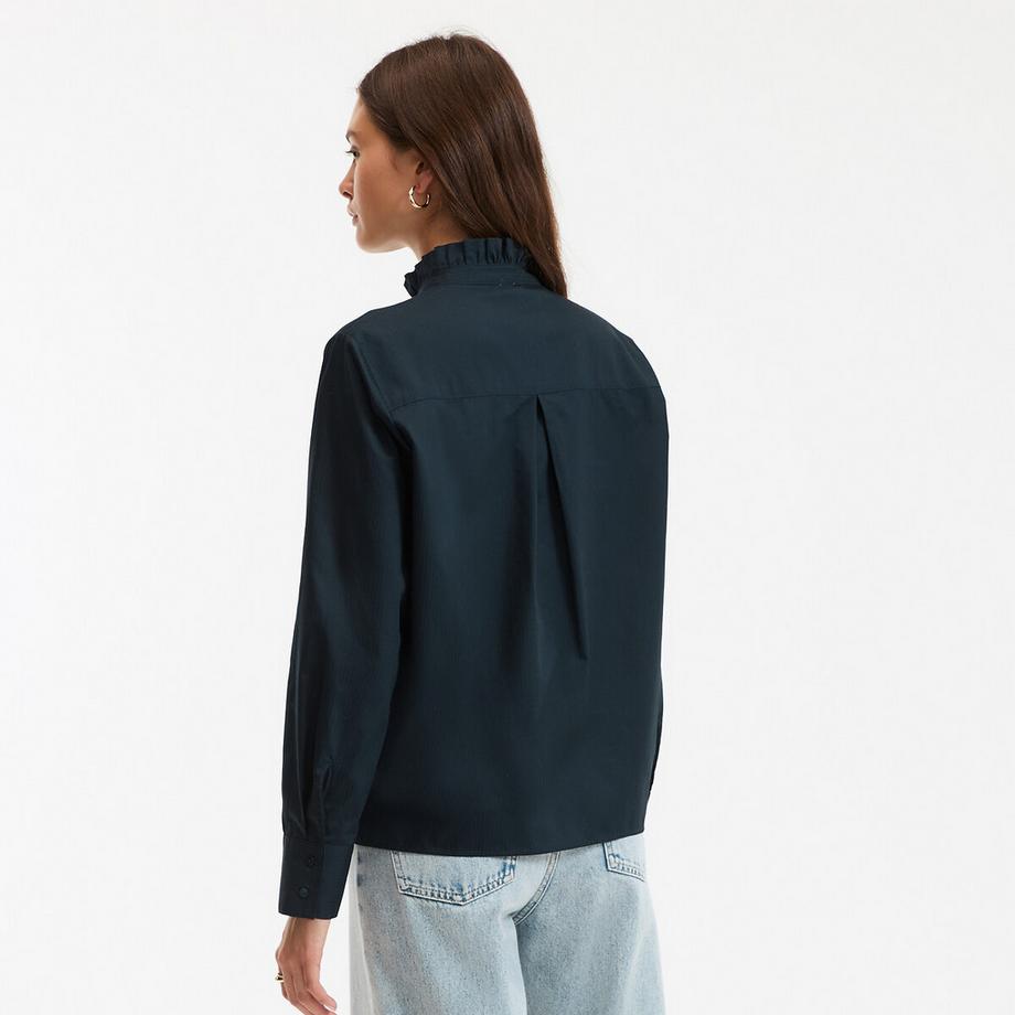 La Redoute Collections Camicetta Maniche Lunghe Collo a Volant  