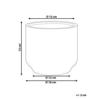 Beliani Blumenvase aus Steinzeug Boho CYME  