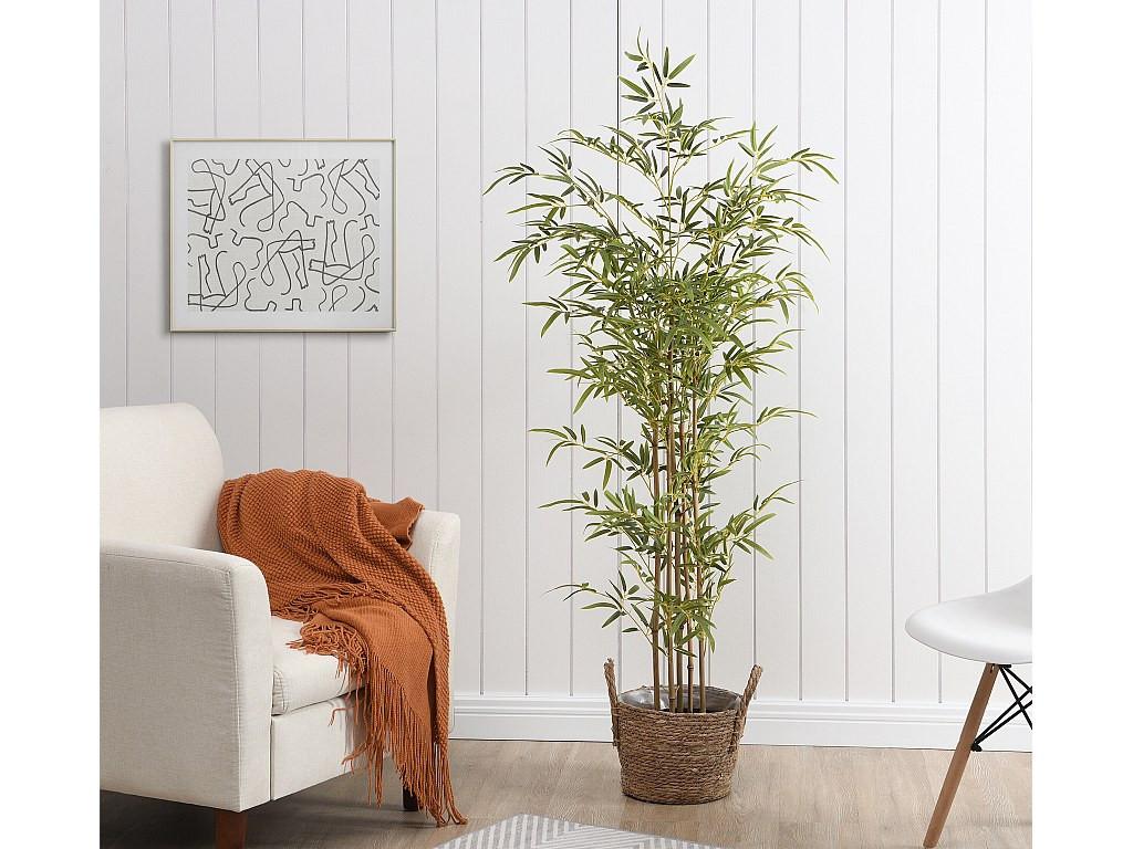 Vente-unique Kunstpflanze Bambus - H. 160 cm - MUCURI  
