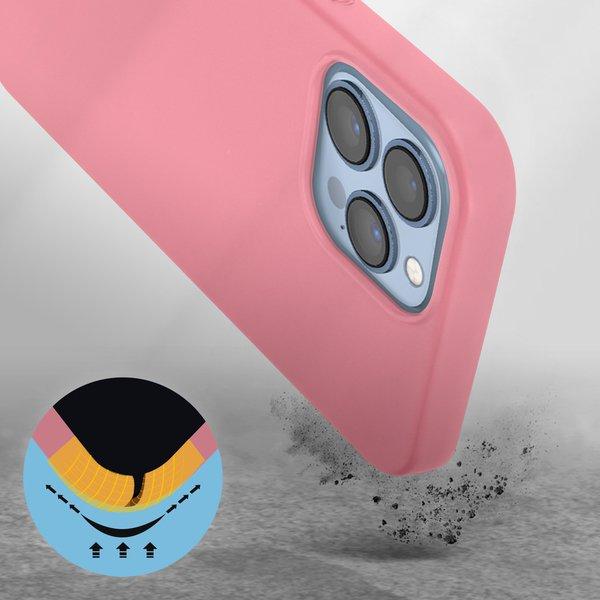 Avizar  Cover Silicone iPhone 13 Pro Max Rosa 