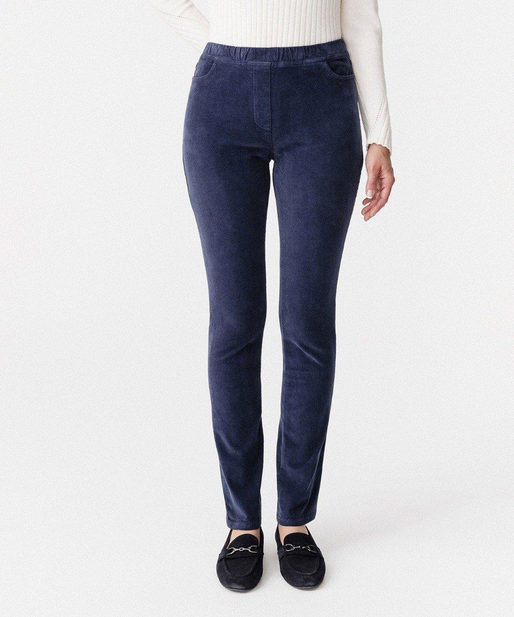 Image of Hose Aus Feincord. Damen Blau 46