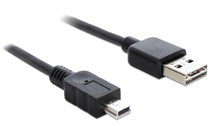 DeLock  1m USB 2.0 A - mini USB m/m cavo USB USB A Mini-USB A Nero 