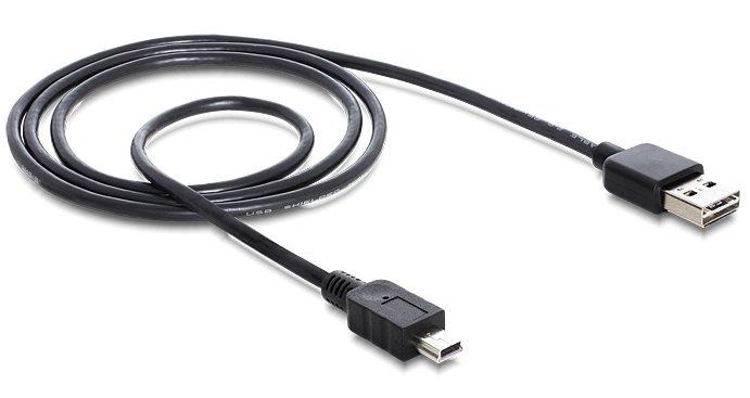 DeLock  1m USB 2.0 A - mini USB m/m cavo USB USB A Mini-USB A Nero 