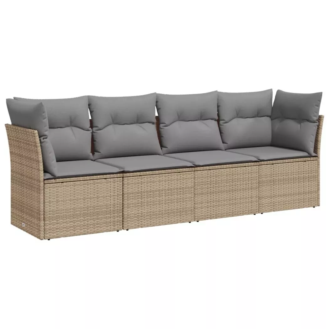 VidaXL - Ensemble de canapés de jardin rotin synthétique, One Size, Beige