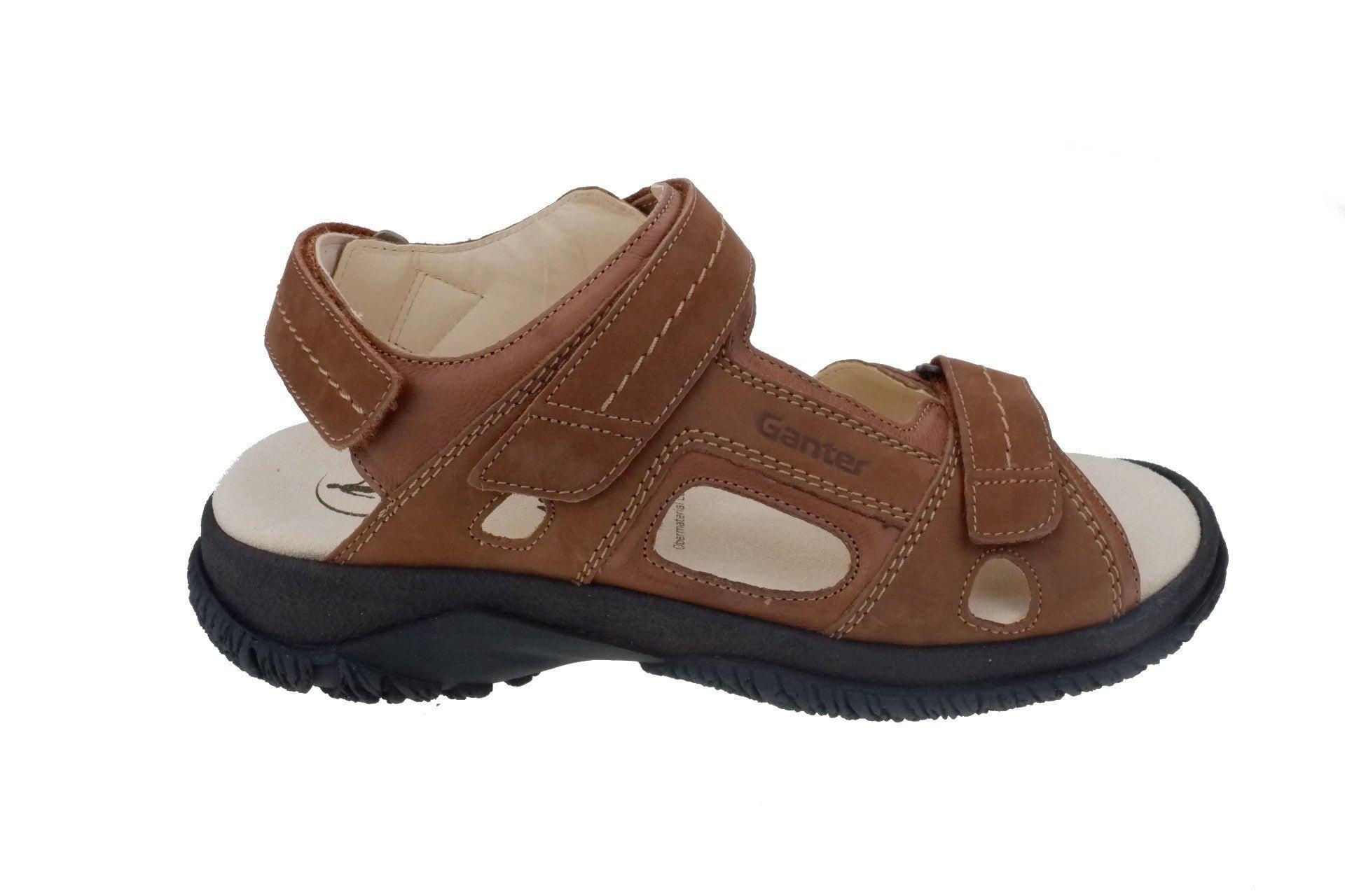 Image of Giovanni - Nubuk Sandale Herren Braun 46