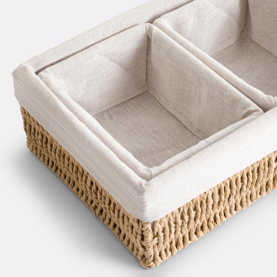 La Redoute Intérieurs Lot de 3 paniers en corde de papier  