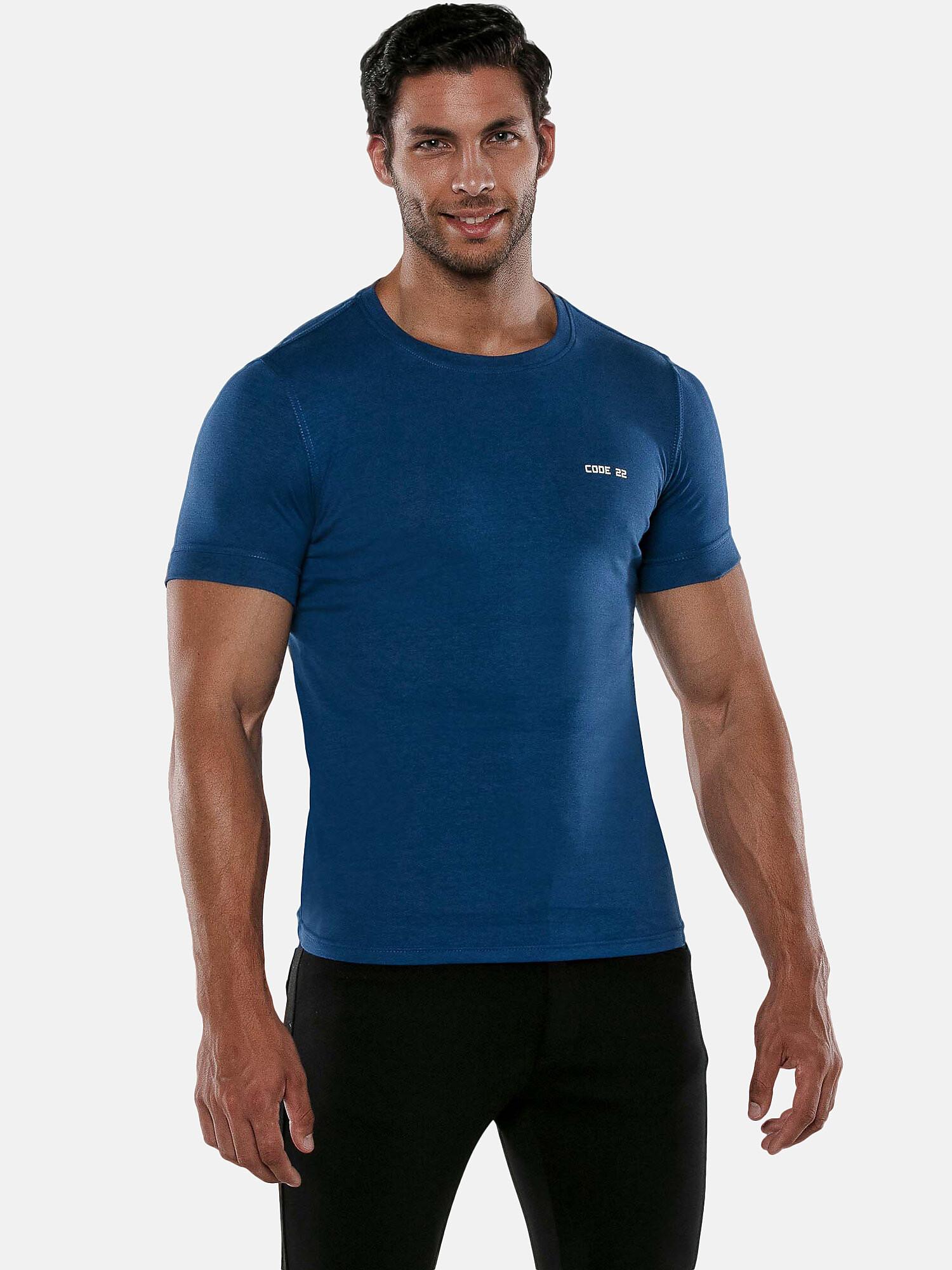 Image of T-shirt Mit Kurzen Ärmeln Basic Unisex Königsblau XL