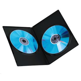 hama  DVD-Doppel-Leerhülle Slim, 25er-Pack, Schwarz 