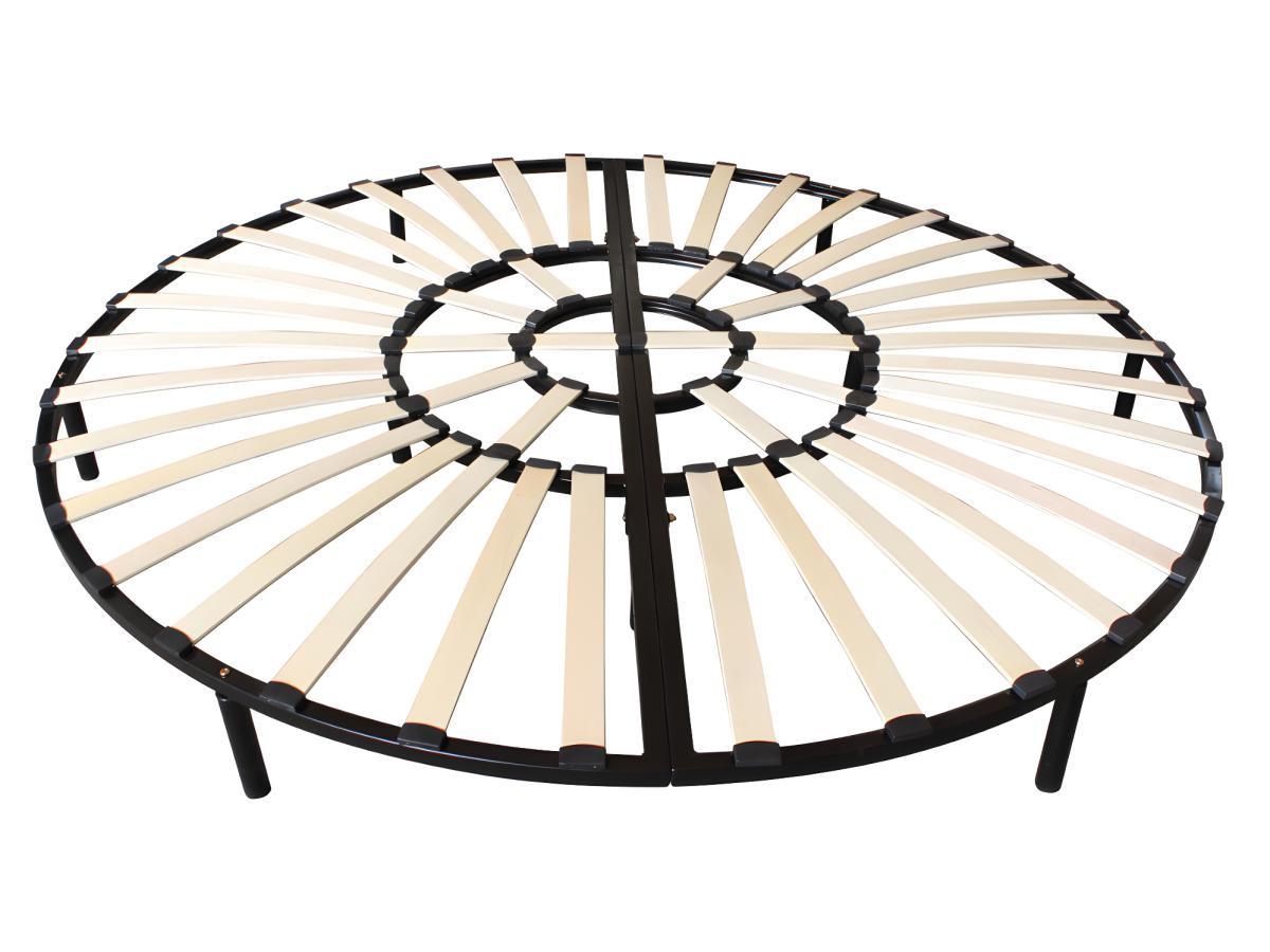 DREAMEA PLAY Sommier rond à  lattes  