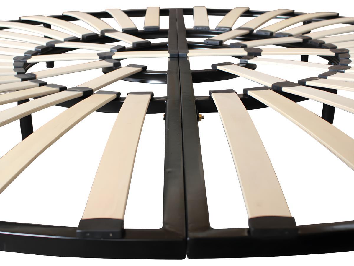 DREAMEA PLAY Sommier rond à  lattes  