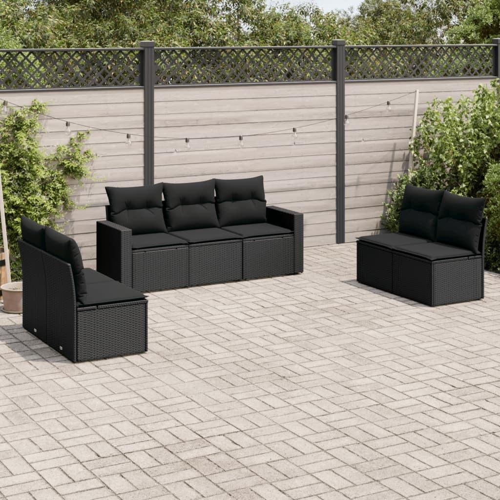 VidaXL set divano da giardino Polirattan  