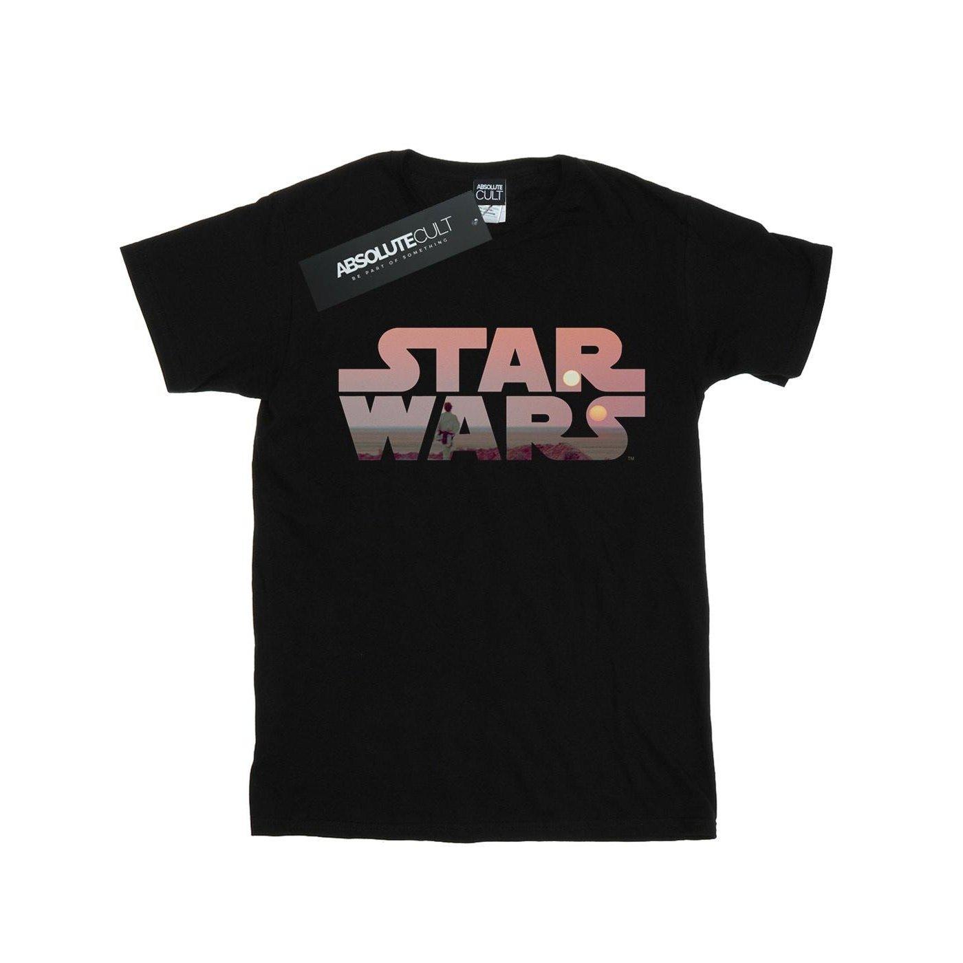 Image of Tatooine Tshirt Damen Schwarz L
