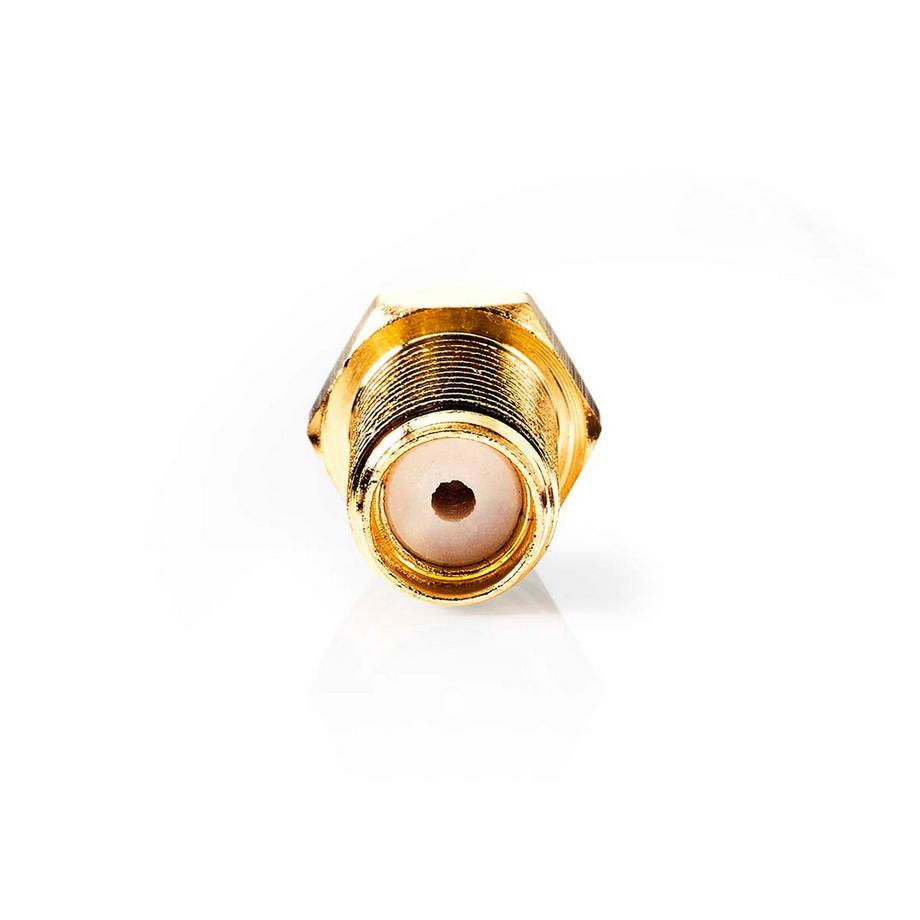 Nedis  SMA-Stecker | Gerade | Buchse | Vergoldet | 50 Ohm | Crimp | Kabeleingang Durchmesser: 2,55 mm | Metall | Gold | 2 Stück. | Box 