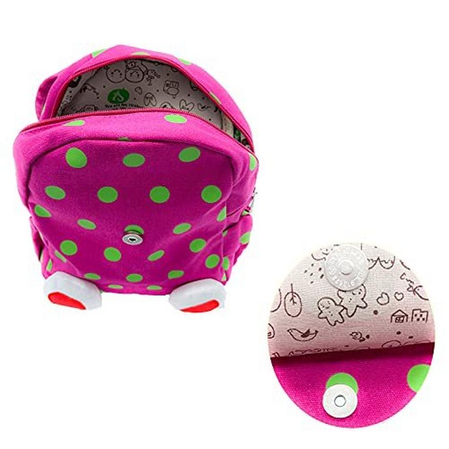 Only-bags.store Sac à Dos Bébé Lapin Mignon pour Tout-Petits 1-3 Ans Rose Rouge  