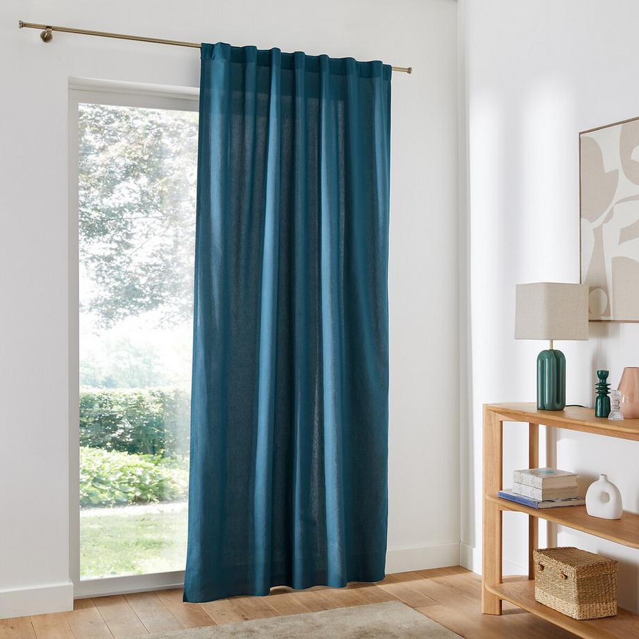 La Redoute Intérieurs  Rideau coton finition pattes cachées 