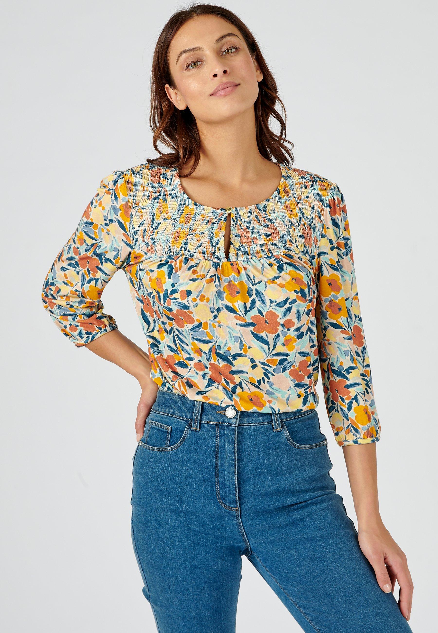 Image of Fließende Bluse Aus *viskosefaser Lenzing(tm) Ecovero(tm). Damen Orange 38/40