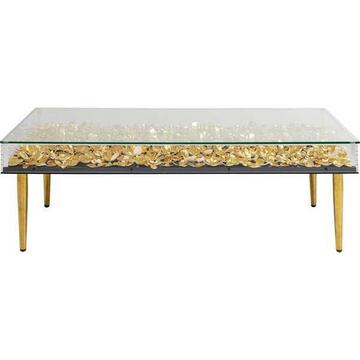 Tavolino Gold Flowers 120x60cm