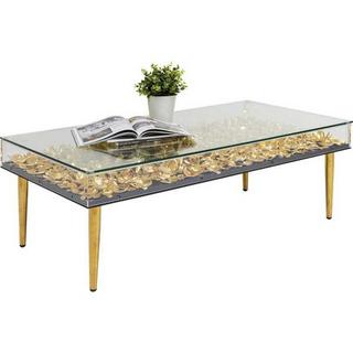 KARE Design Tavolino Gold Flowers 120x60cm  