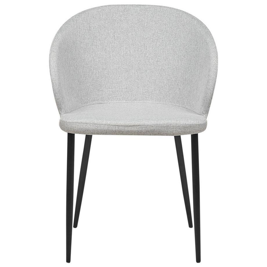 Beliani Lot de 2 chaises de salle à manger en Tissu Rétro MASON  