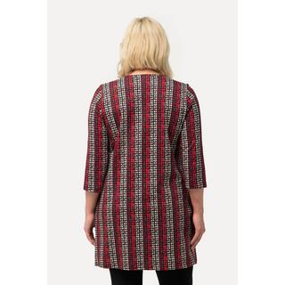 Ulla Popken  Longshirt, A-Linie, Tunika-Ausschnitt, 3/4-Arm 