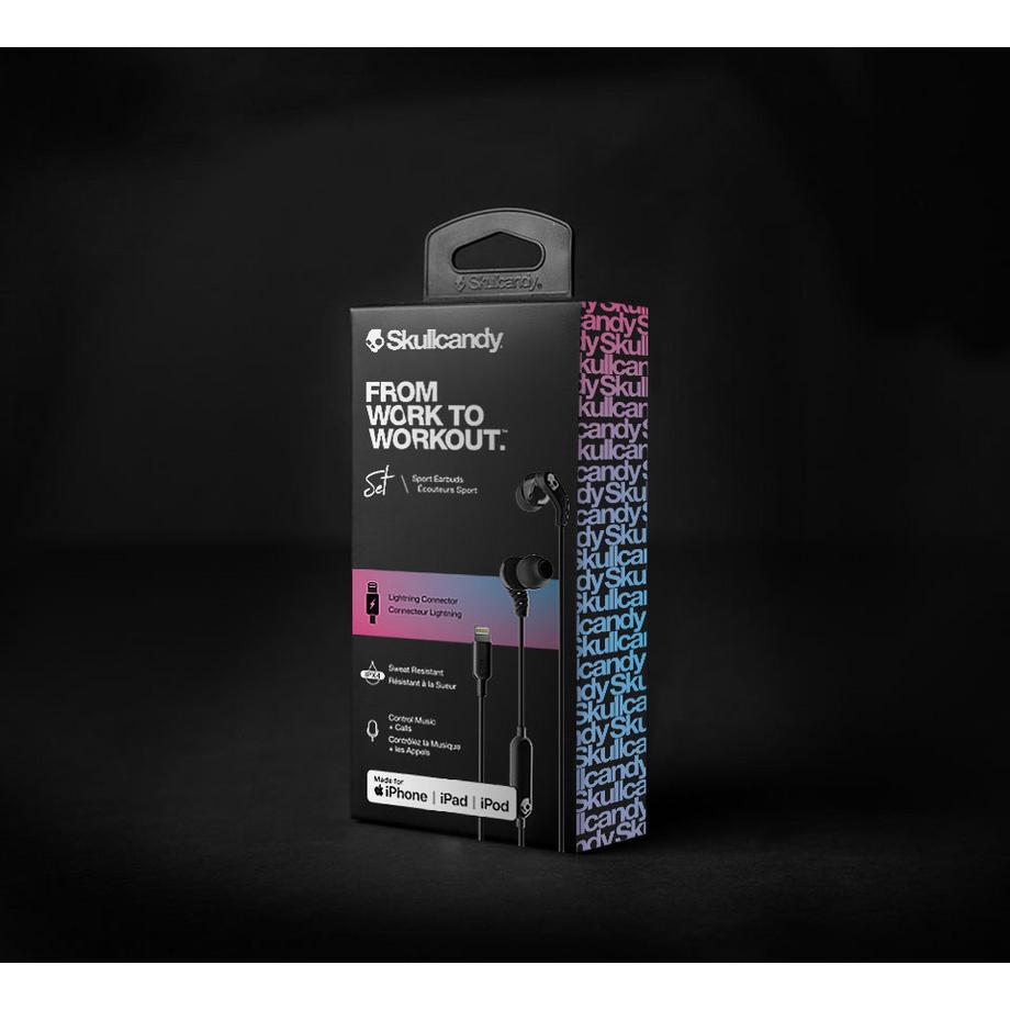 SKULLCANDY  SKULLCANDY Kopfhörerset Lightning In-Ear Schwarz 