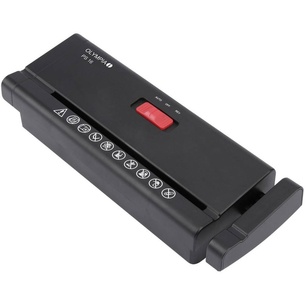 Image of Aktenvernichter Ps 16 Streifenschnitt 6 Mm 0 L Unisex Schwarz