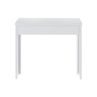 Vente-unique  Console table extensible 12 couverts - 6 rallonges - Blanc - ONEGA 