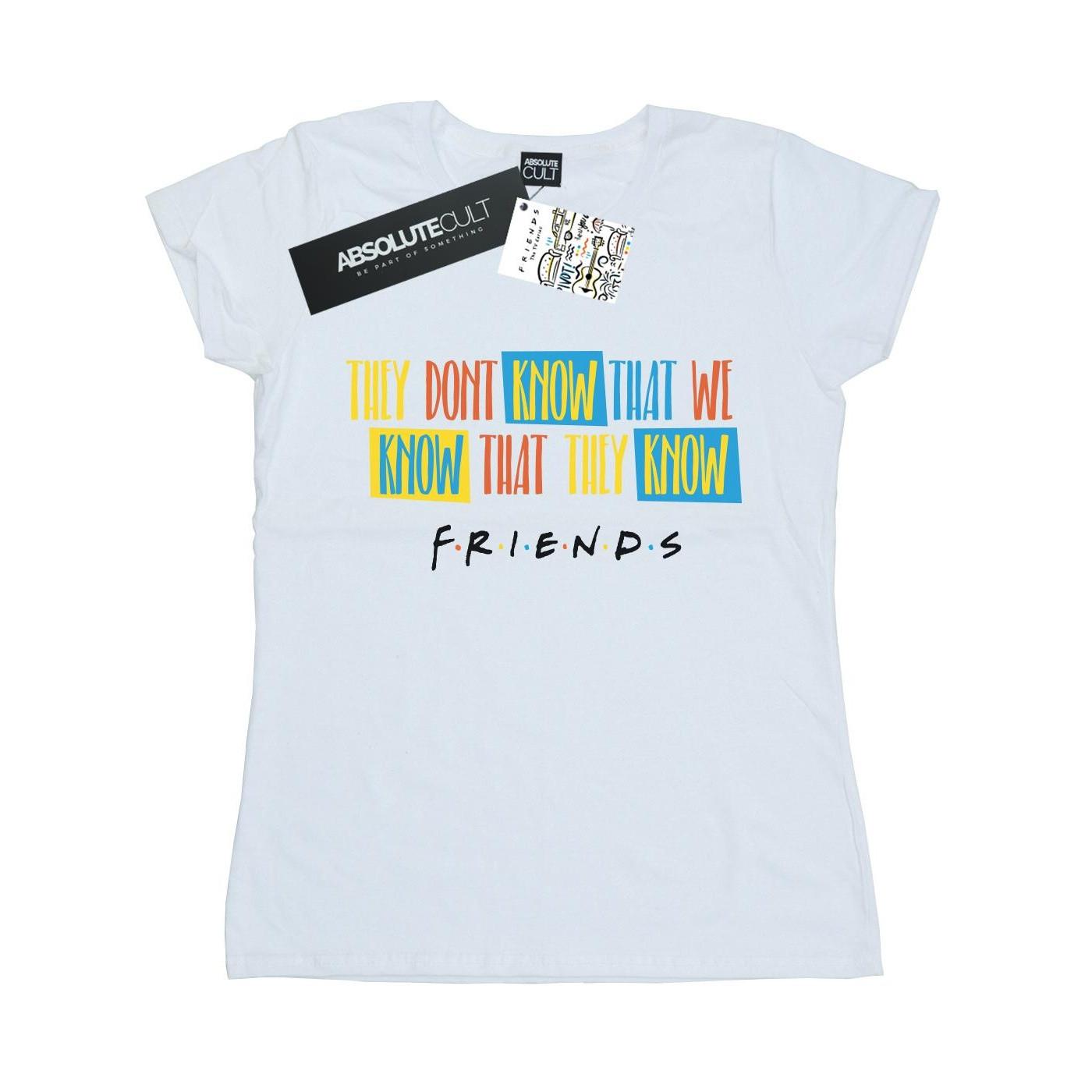 Image of They Don't Know Script Tshirt Damen Weiss L