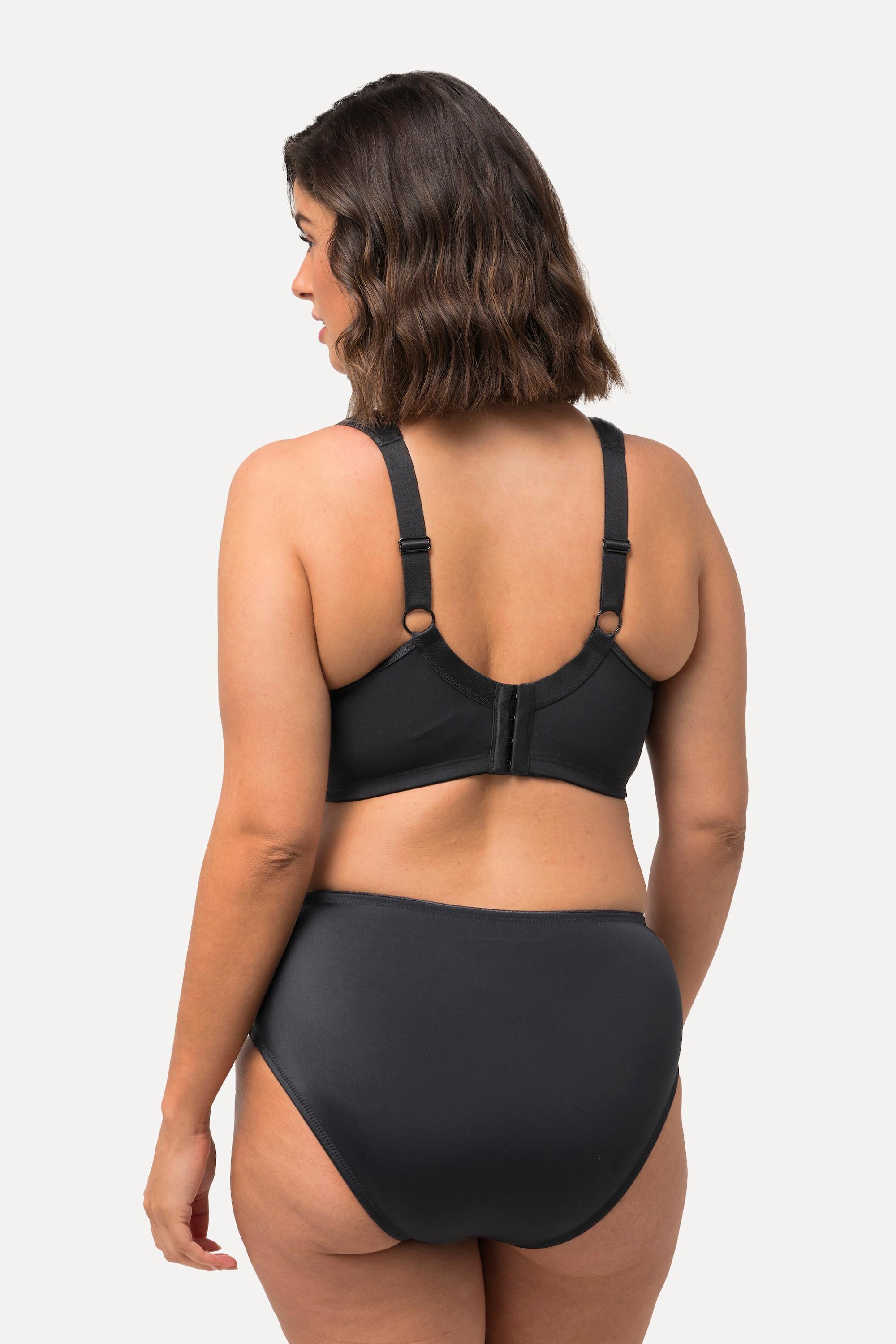 Ulla Popken  Reggiseno wellness in microfibra senza ferretto con coppa C-E 