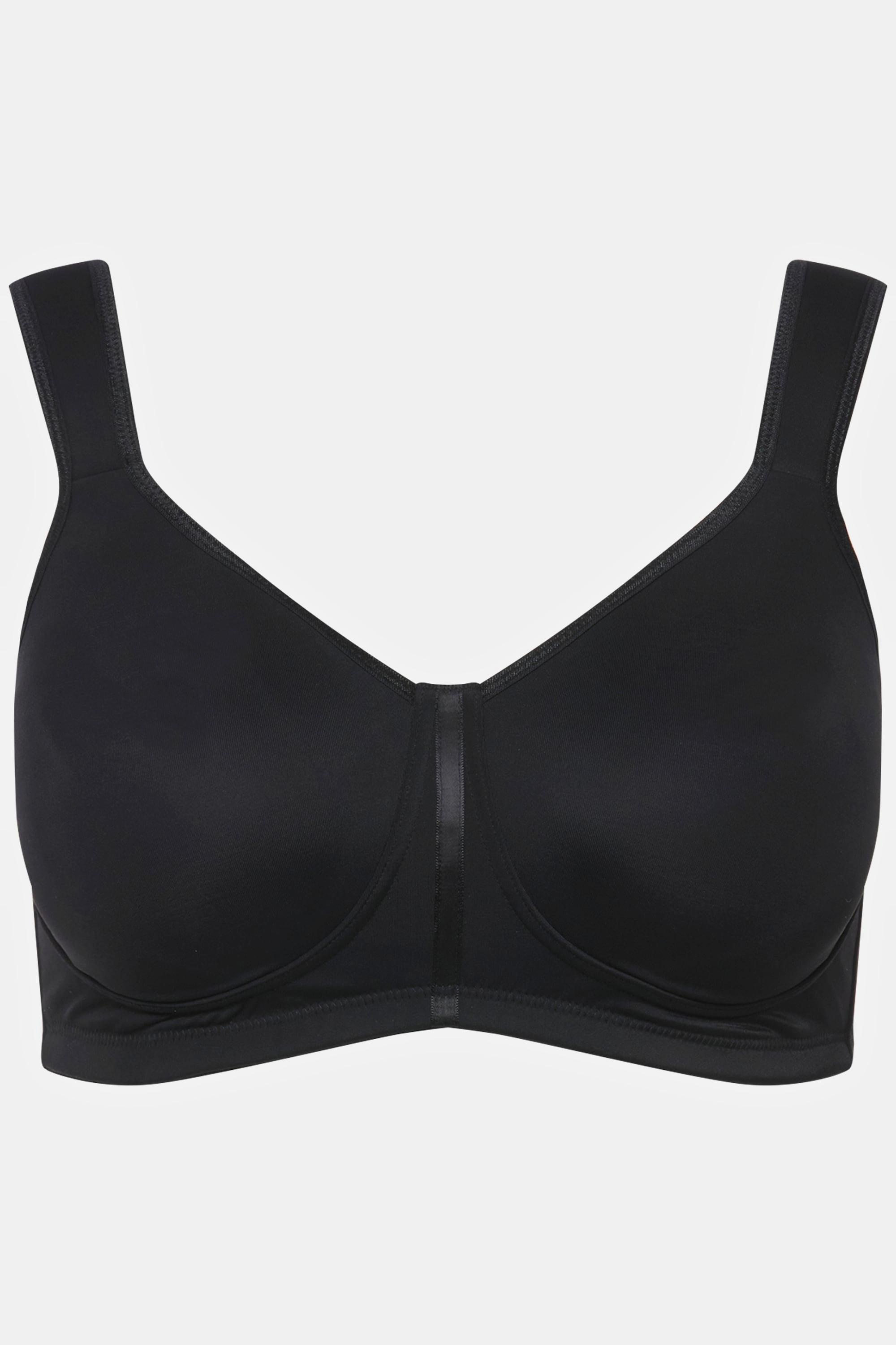 Ulla Popken  Reggiseno wellness in microfibra senza ferretto con coppa C-E 