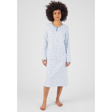 Chemise de nuit maille jersey pur coton peigné.