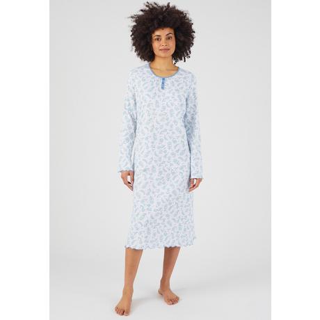 Damart  Chemise de nuit maille jersey pur coton peigné. 