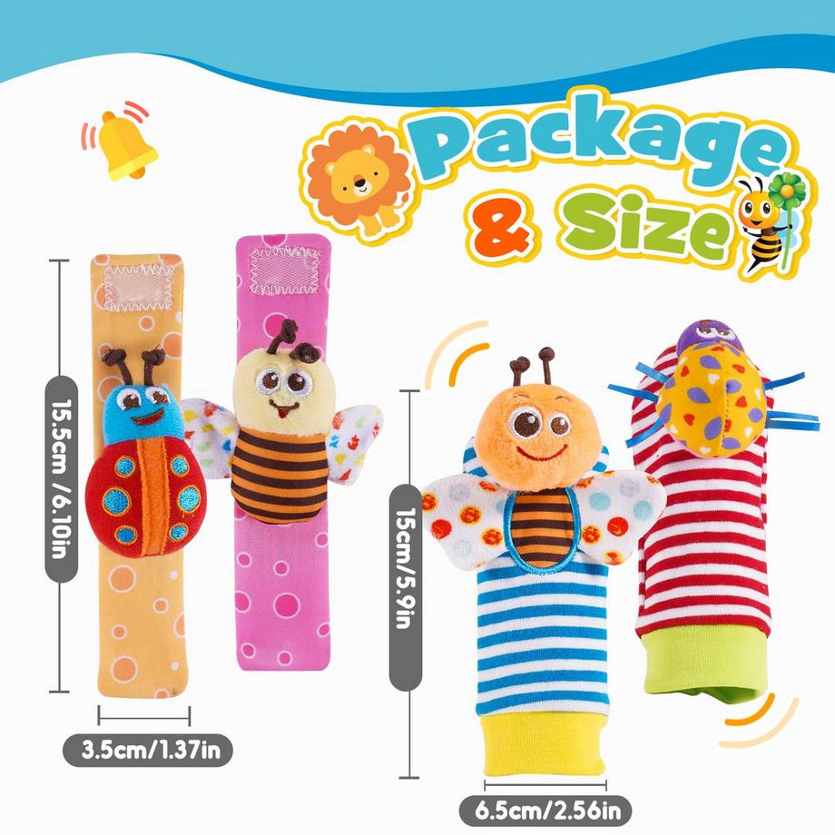 Activity-board  14 Stück Rassel-Beißring-Set Babyspielzeug Baby 