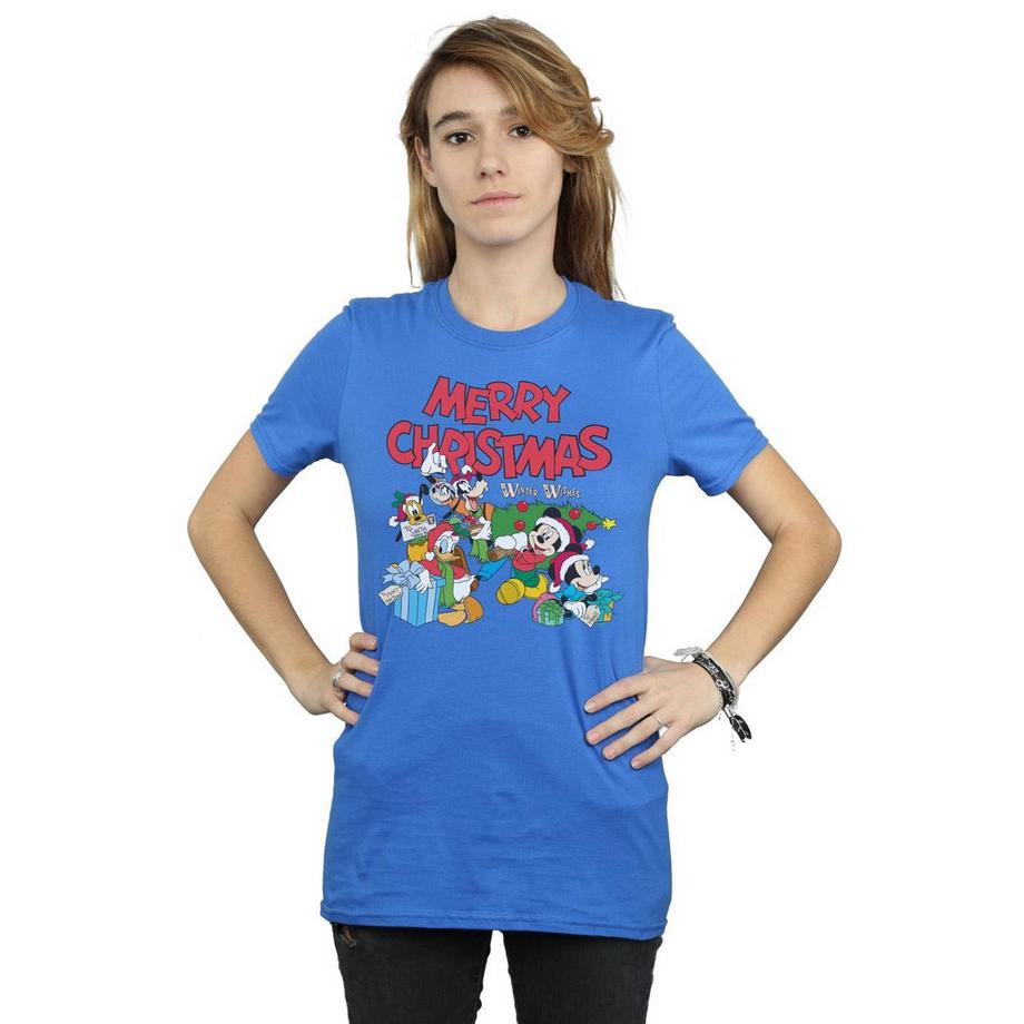 Disney Mickey Mouse And Friends Winter Wishes T-Shirt  