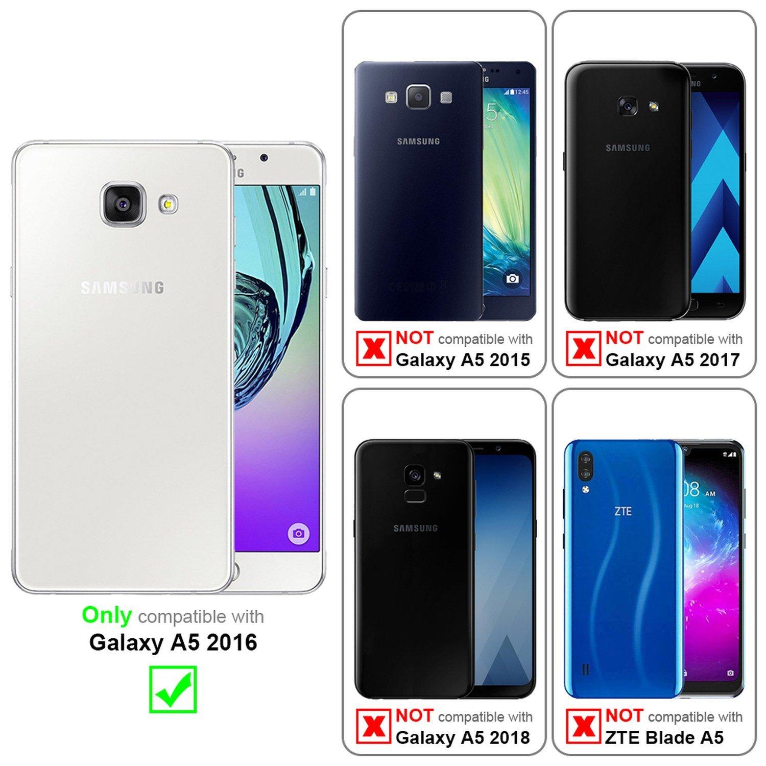 Cadorabo  Hülle für Samsung Galaxy A5 2016 Magnetverschluss, Kartenfach 