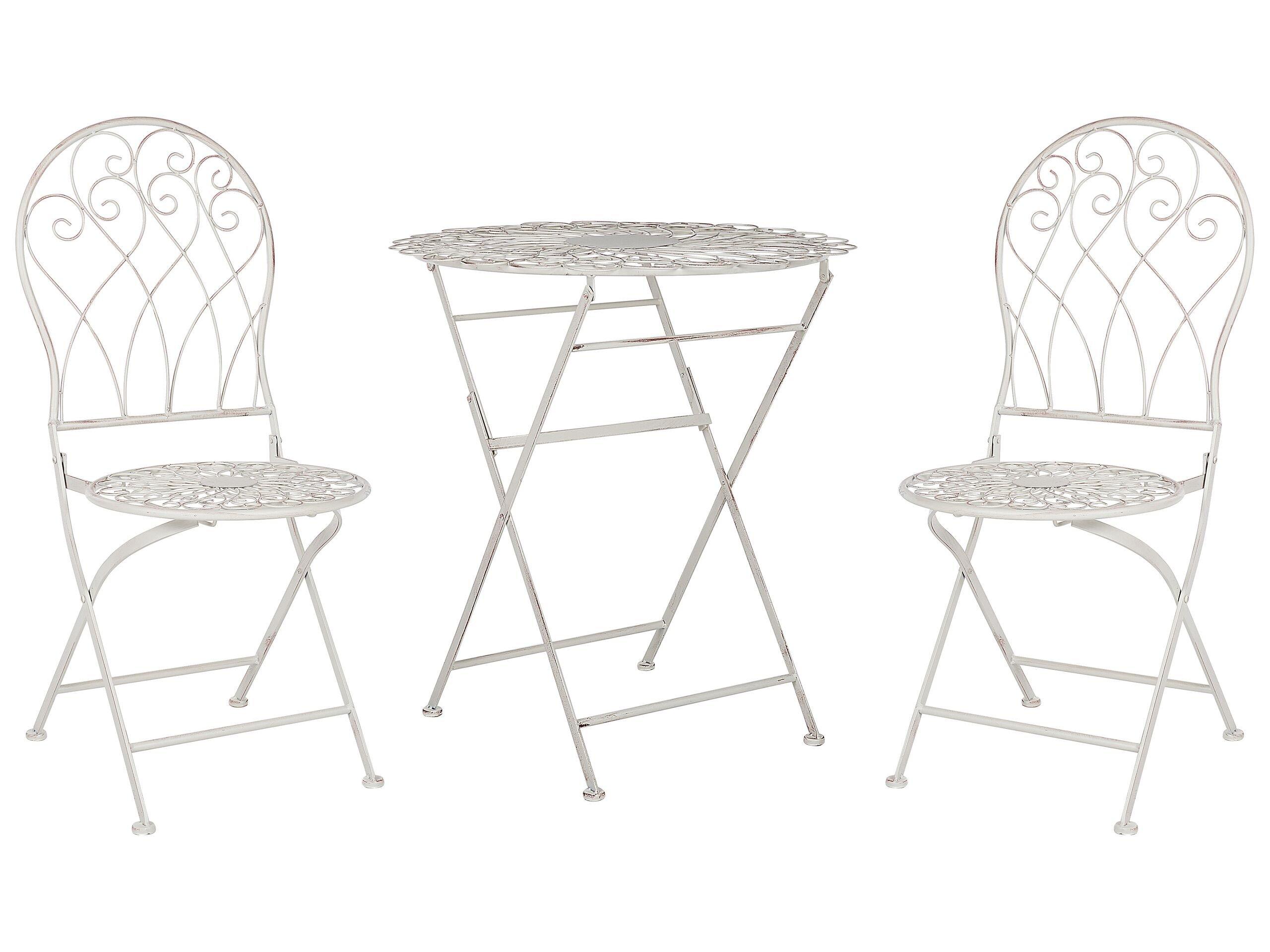 Beliani Bistro Set aus Eisen Retro STIFFE  