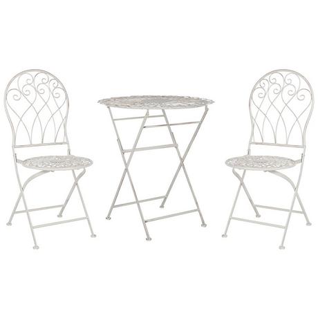 Beliani Bistro Set aus Eisen Retro STIFFE  